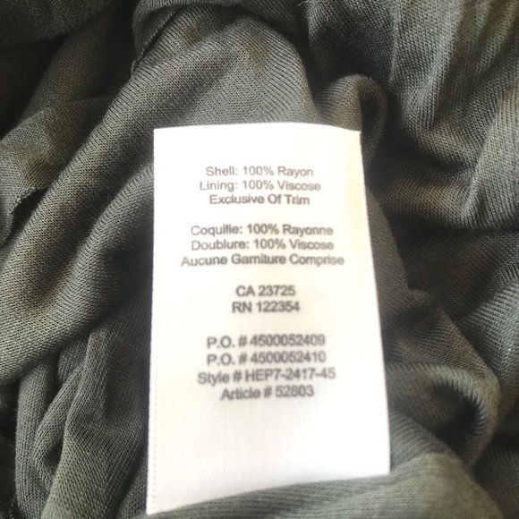 Wilfred free army green silk top - Picture 5 of 5